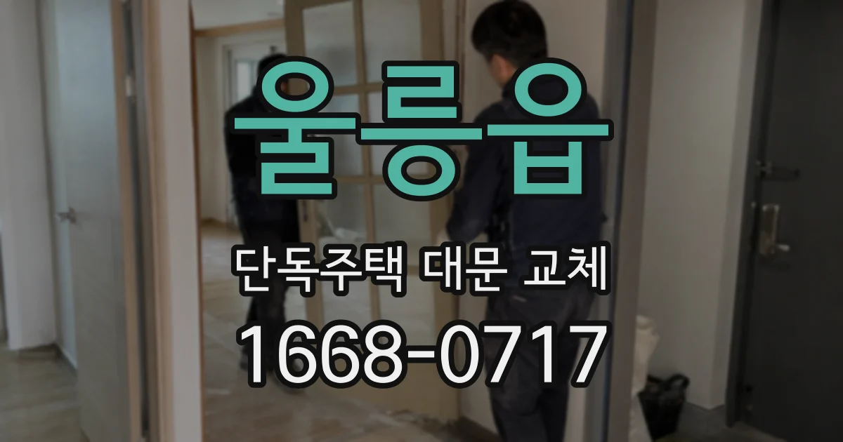 울릉읍 단독주택 대문 교체