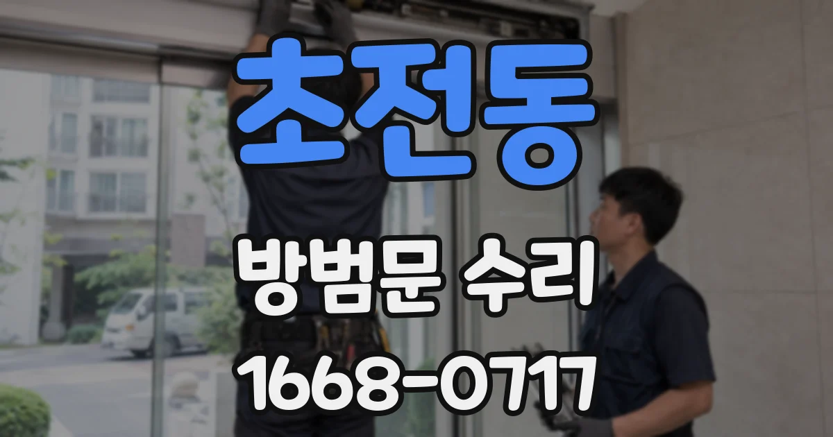 초전동 방범문 수리