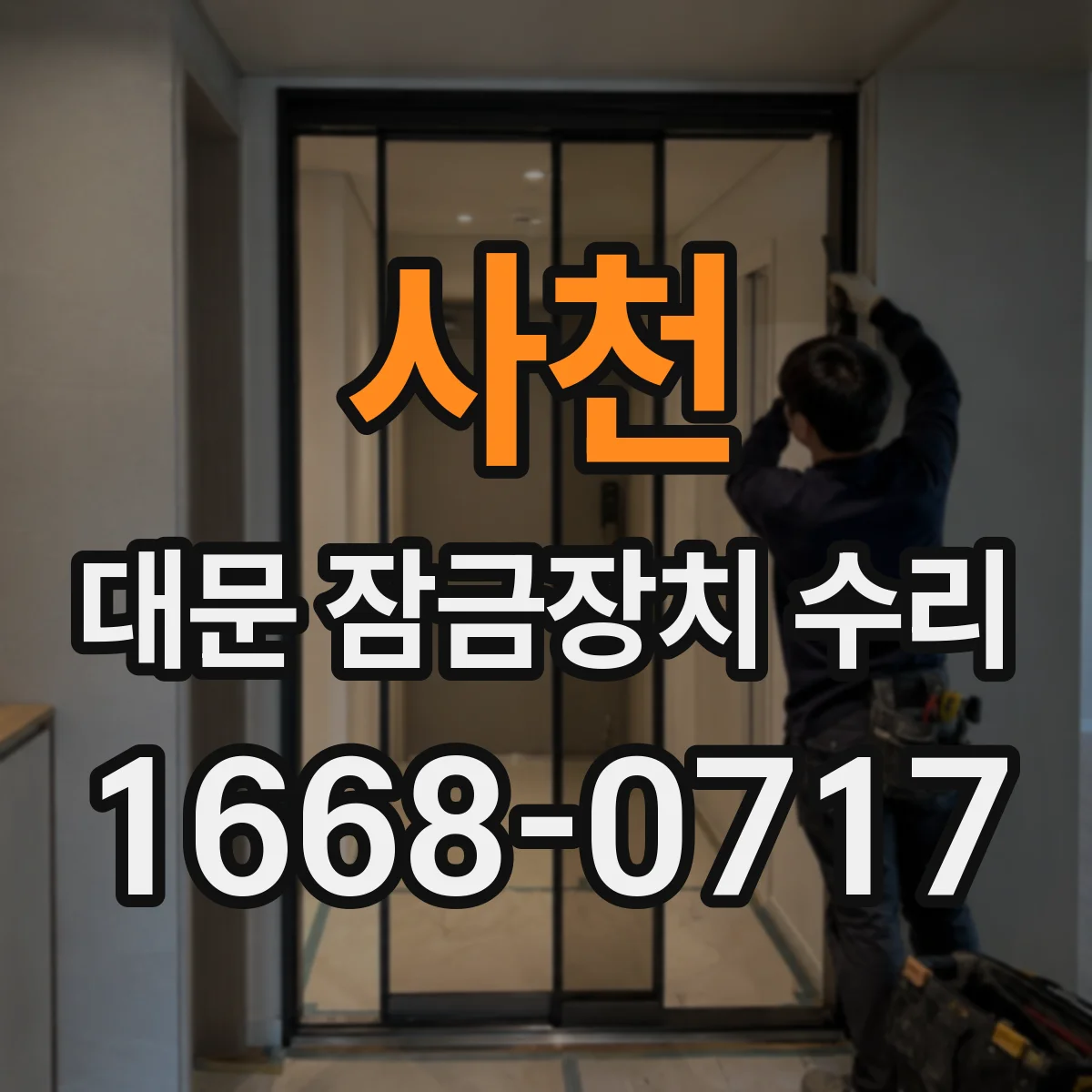 사천 대문 잠금장치 수리