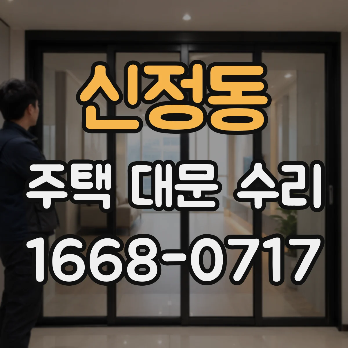 신정동 주택 대문 수리