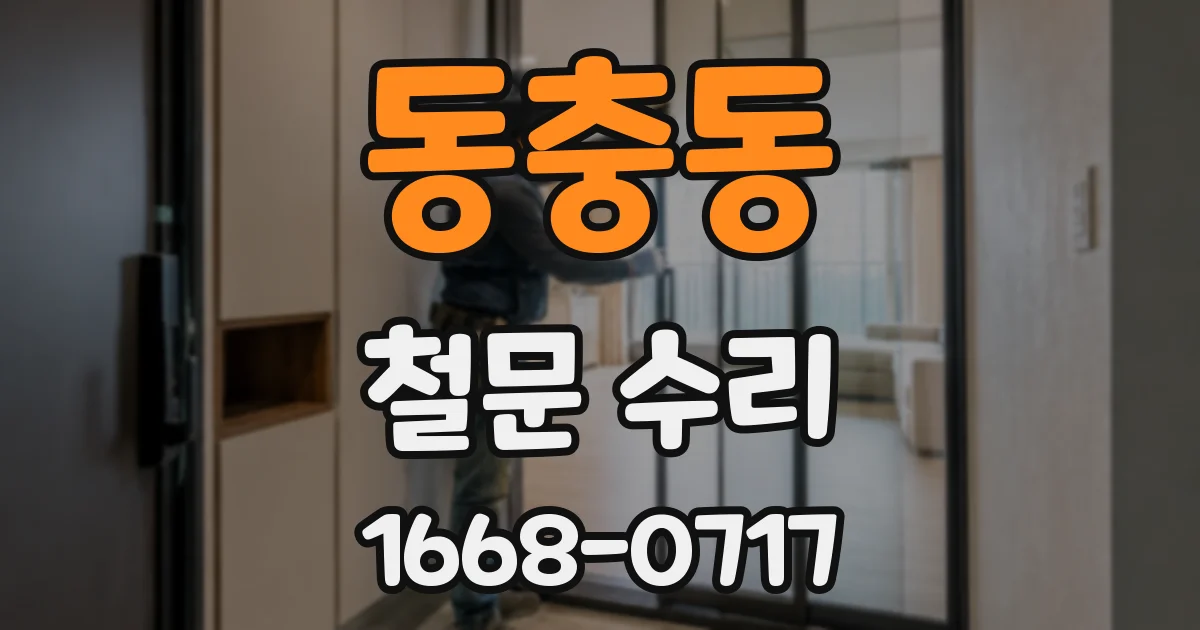 동충동 철문 수리