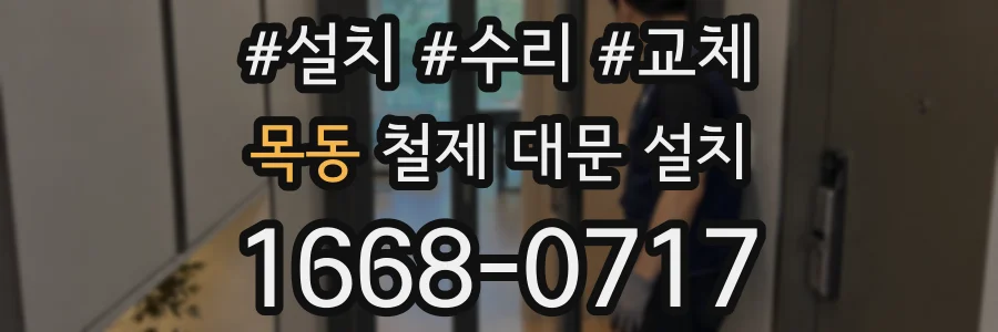 목동 철제 대문 설치