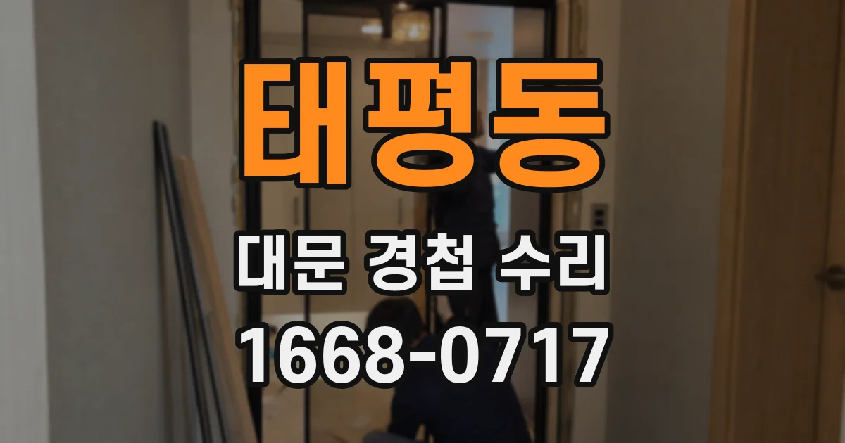 태평동 대문 경첩 수리
