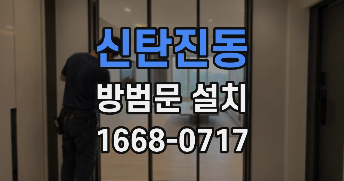 신탄진동 방범문 설치