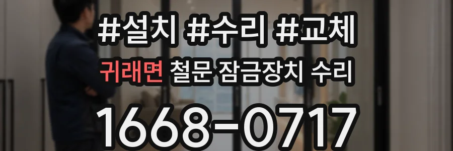 귀래면 철문 잠금장치 수리