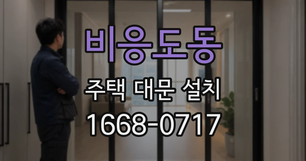 비응도동 주택 대문 설치