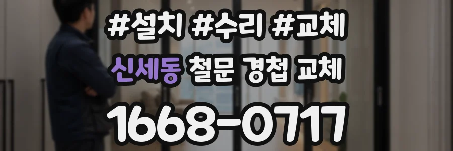 신세동 철문 경첩 교체