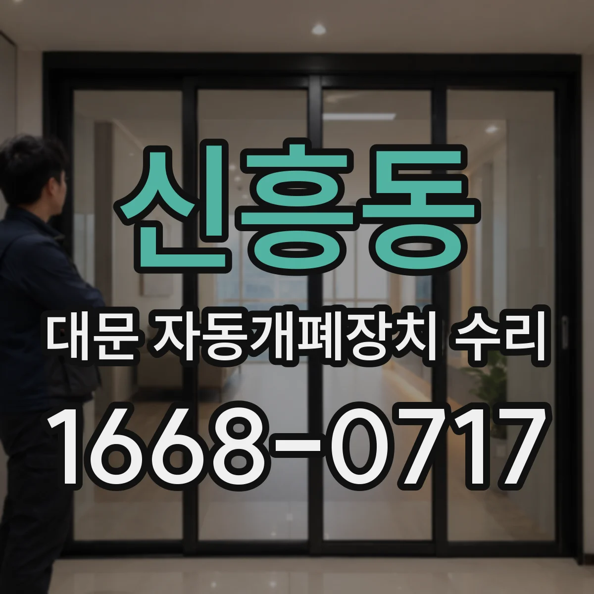신흥동 대문 자동개폐장치 수리