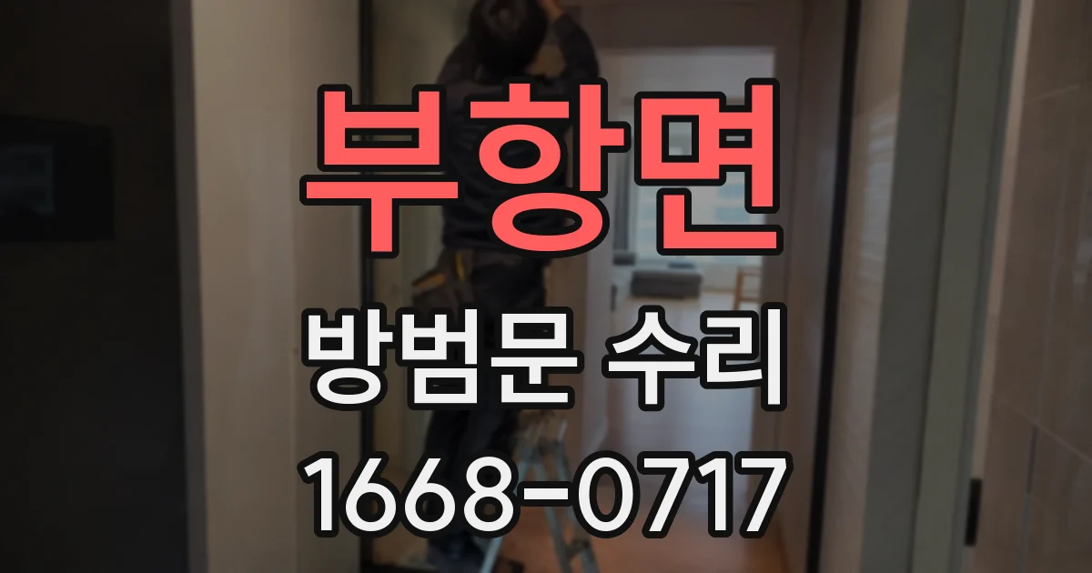 부항면 방범문 수리