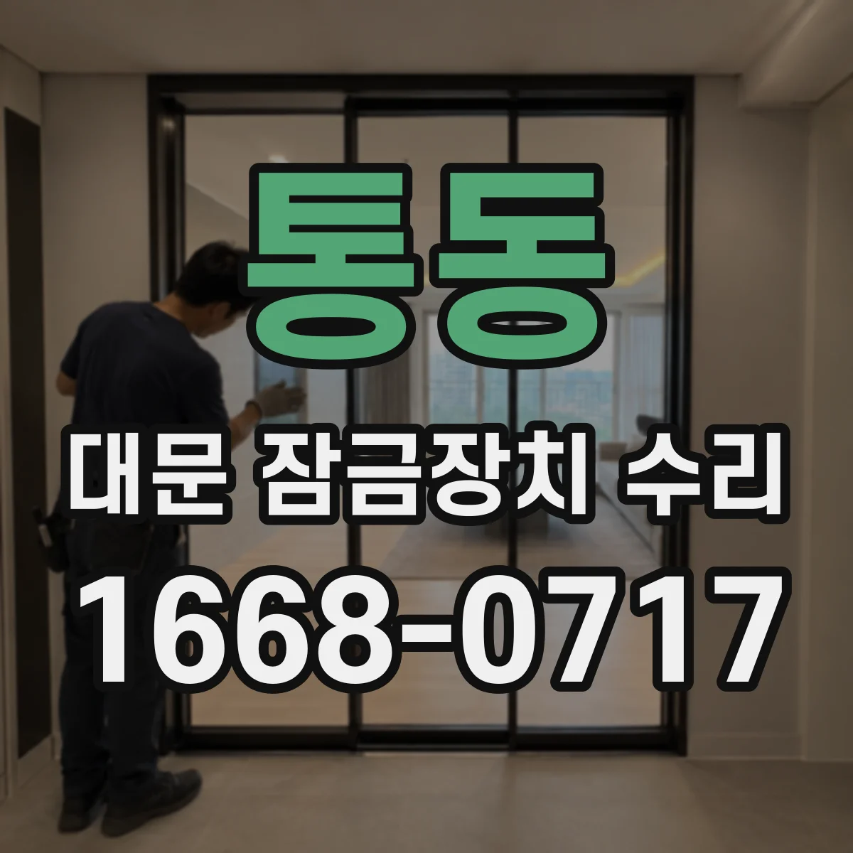통동 대문 잠금장치 수리