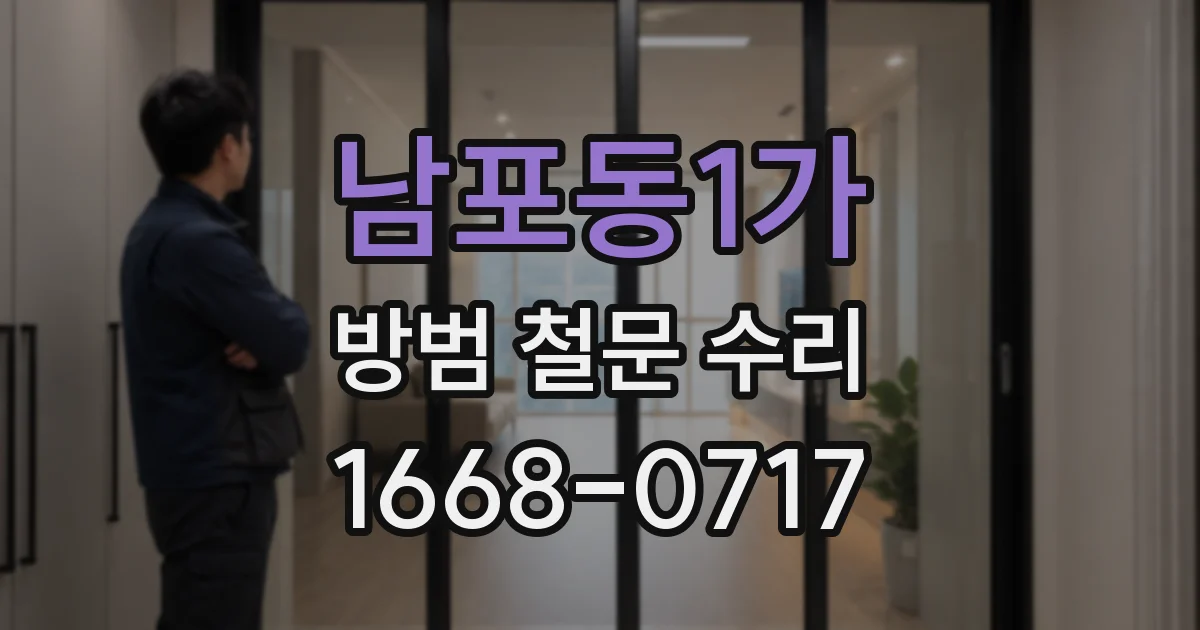 남포동1가 방범 철문 수리