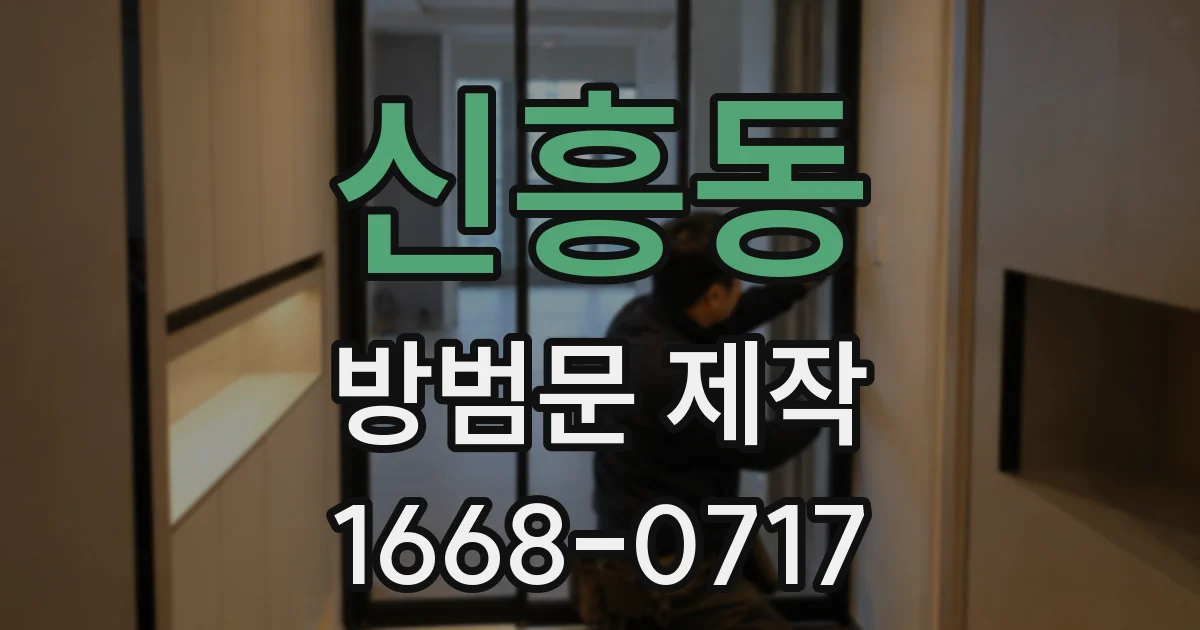 신흥동 방범문 제작