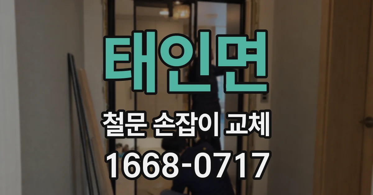 태인면 철문 손잡이 교체