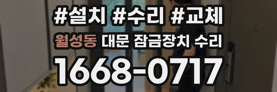 월성동 대문 잠금장치 수리