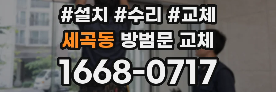 세곡동 방범문 교체