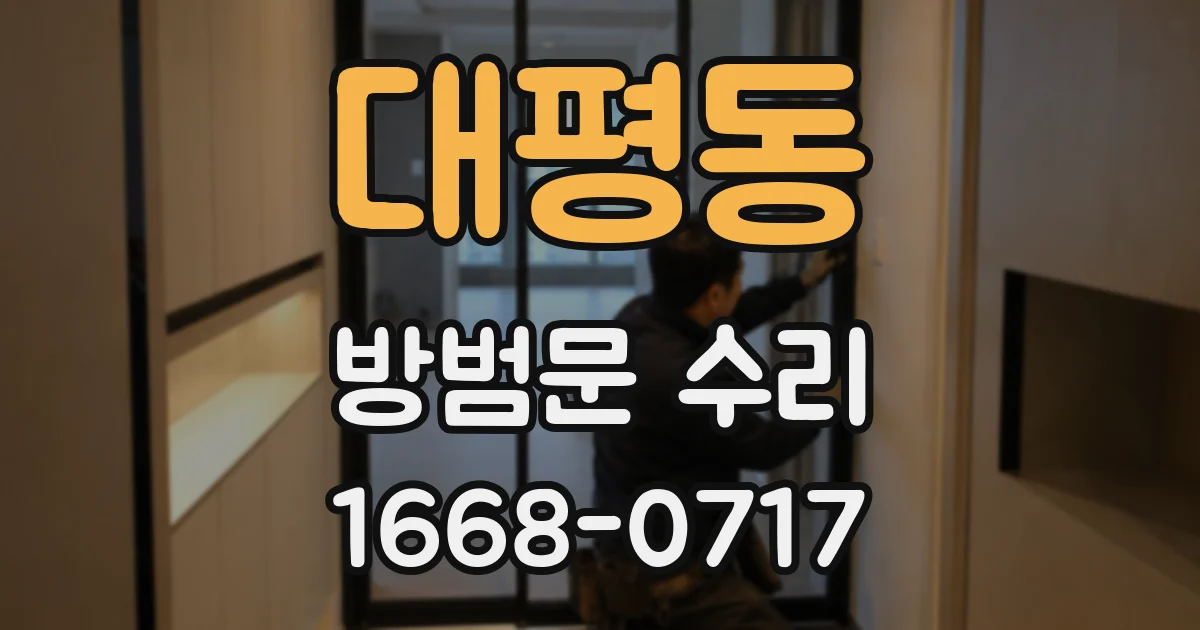 대평동 방범문 수리