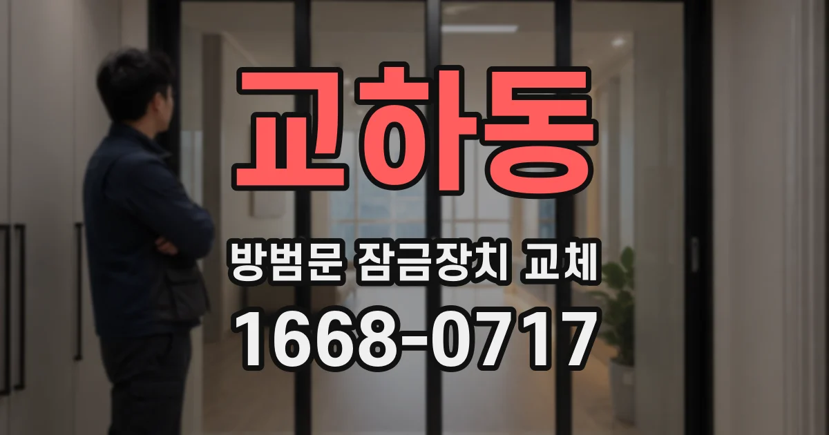 교하동 방범문 잠금장치 교체