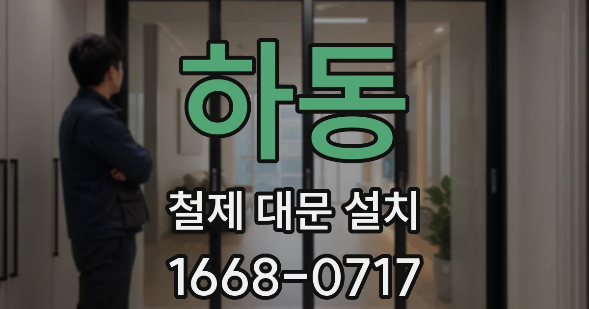 하동 철제 대문 설치