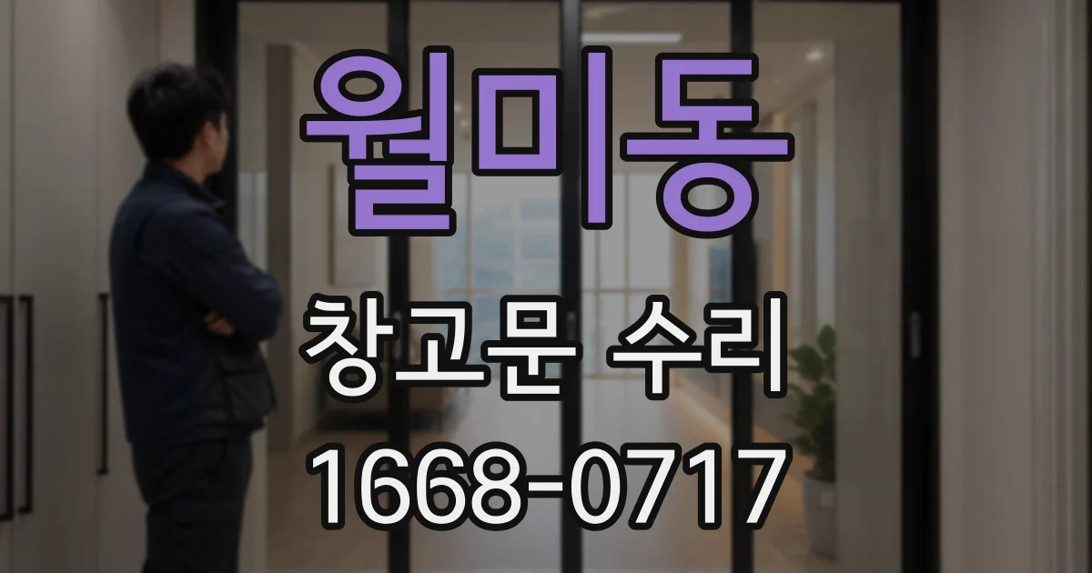 월미동 창고문 수리