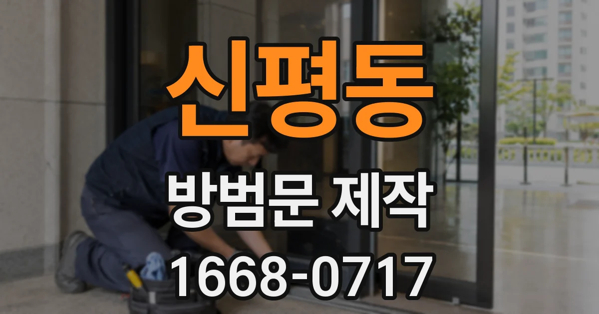 신평동 방범문 제작