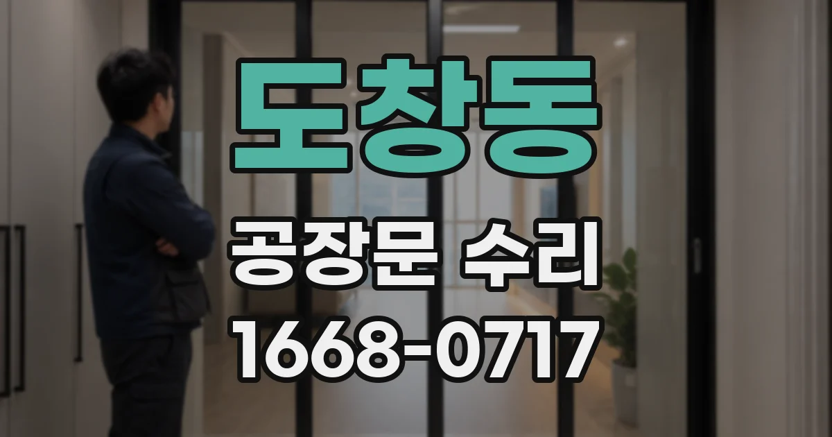 도창동 공장문 수리