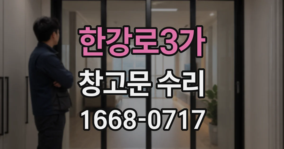 한강로3가 창고문 수리