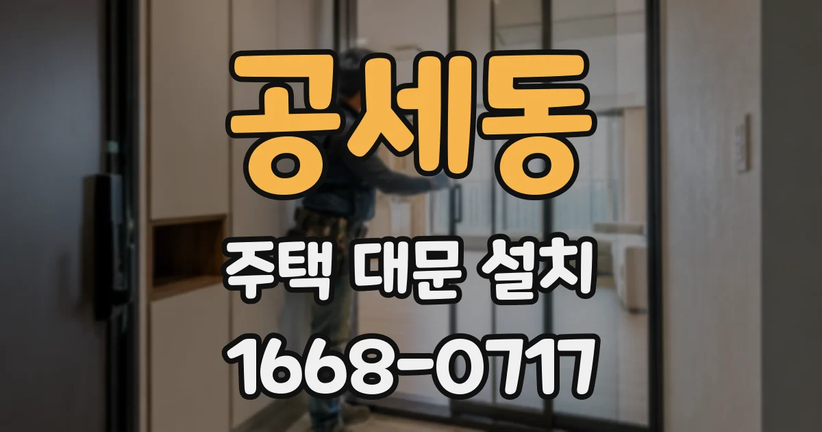 공세동 주택 대문 설치
