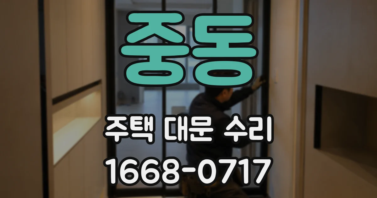 중동 주택 대문 수리