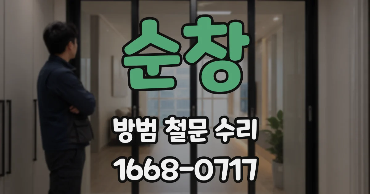 순창 방범 철문 수리