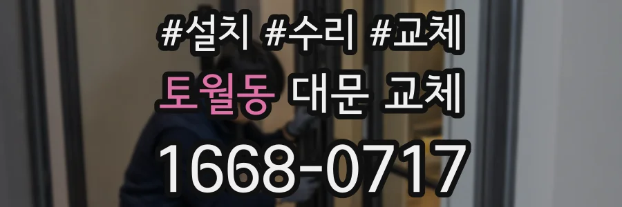 토월동 대문 교체