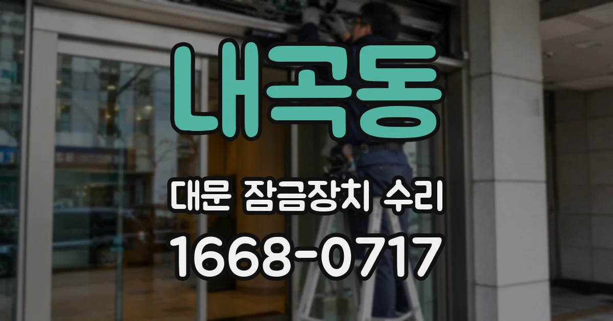 내곡동 대문 잠금장치 수리
