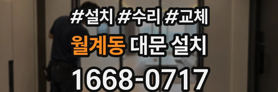 월계동 대문 설치