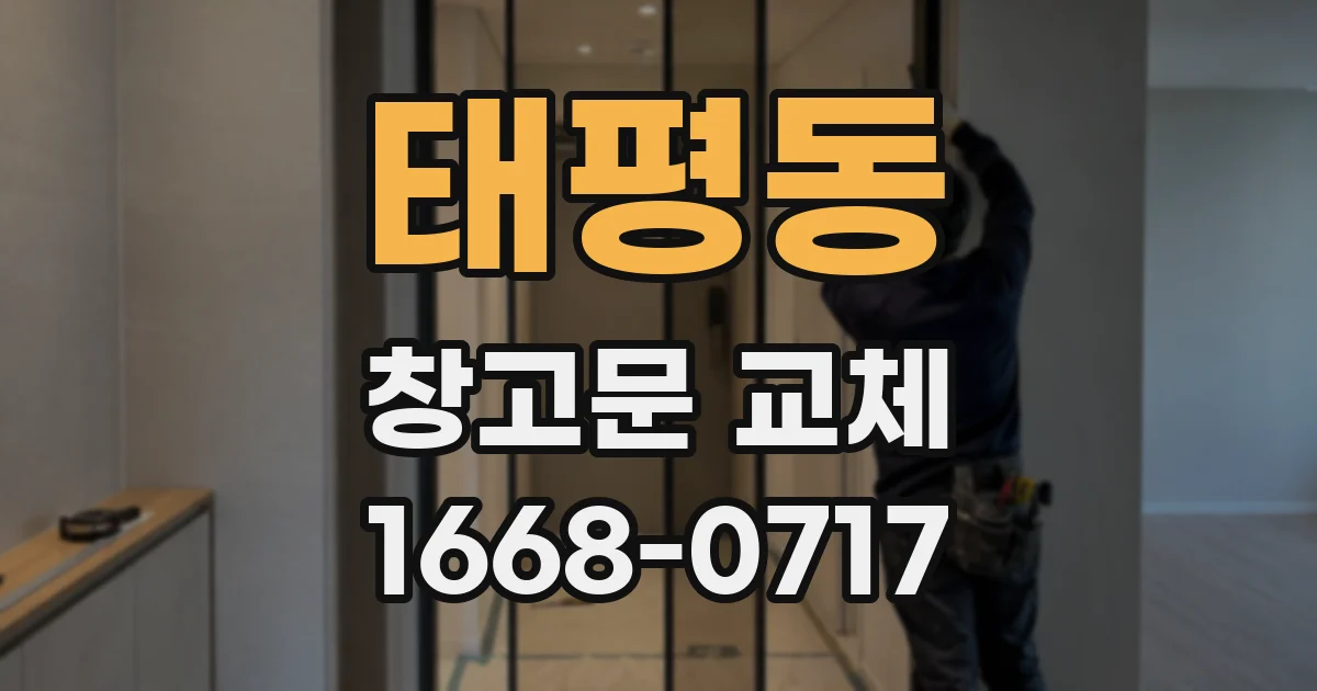 태평동 창고문 교체
