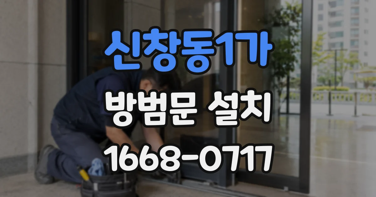 신창동1가 방범문 설치