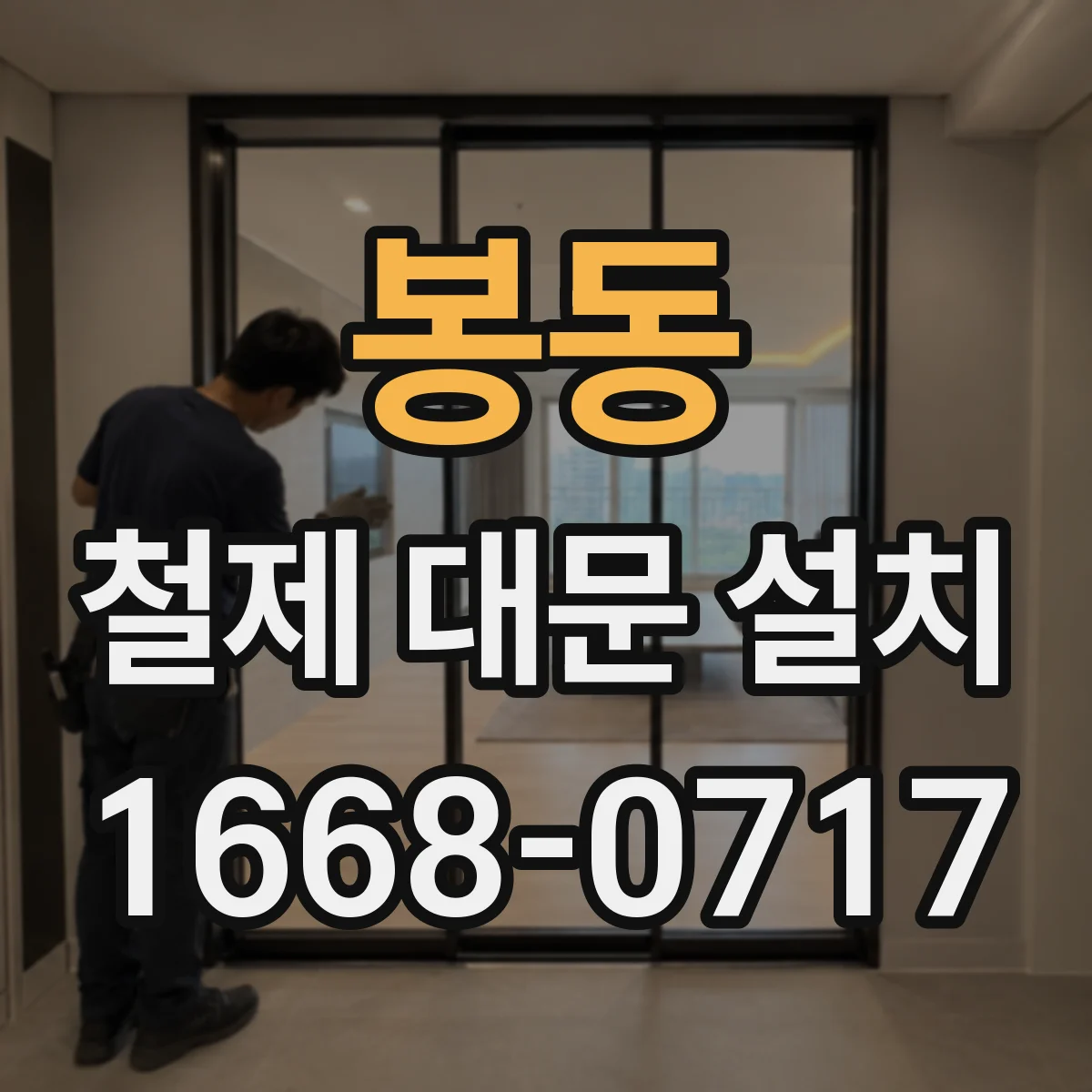 봉동 철제 대문 설치