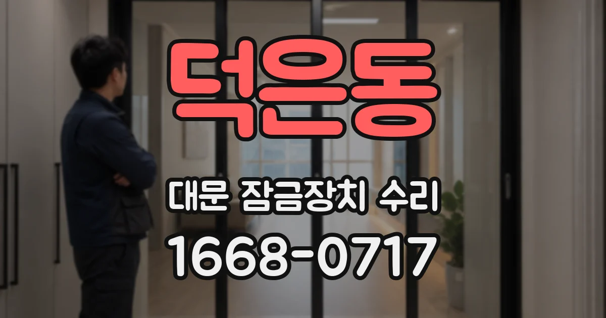 덕은동 대문 잠금장치 수리