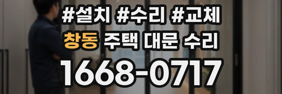창동 주택 대문 수리