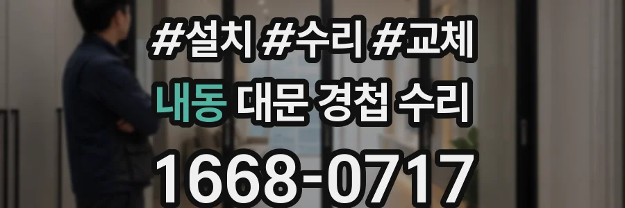 내동 대문 경첩 수리