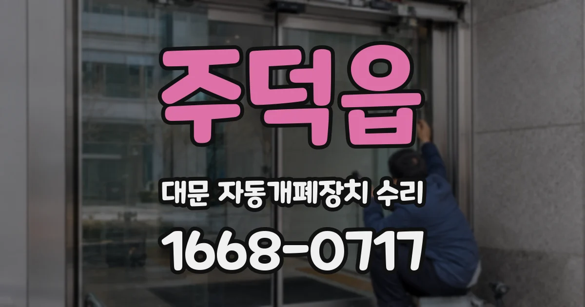 주덕읍 대문 자동개폐장치 수리