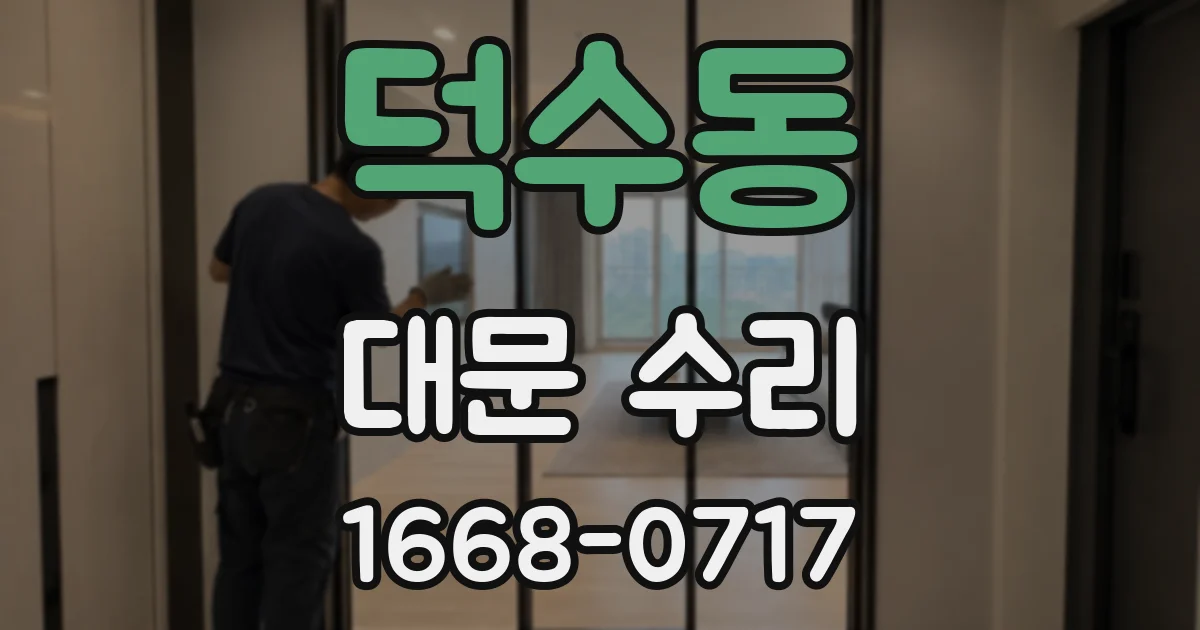덕수동 대문 수리