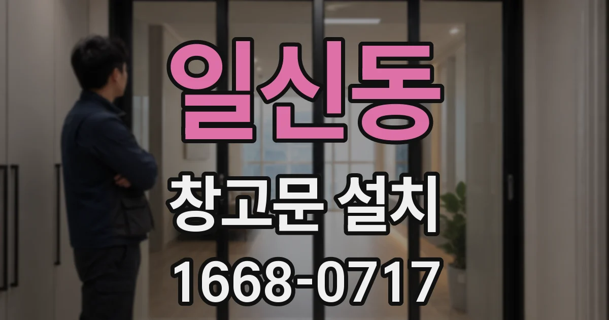 일신동 창고문 설치
