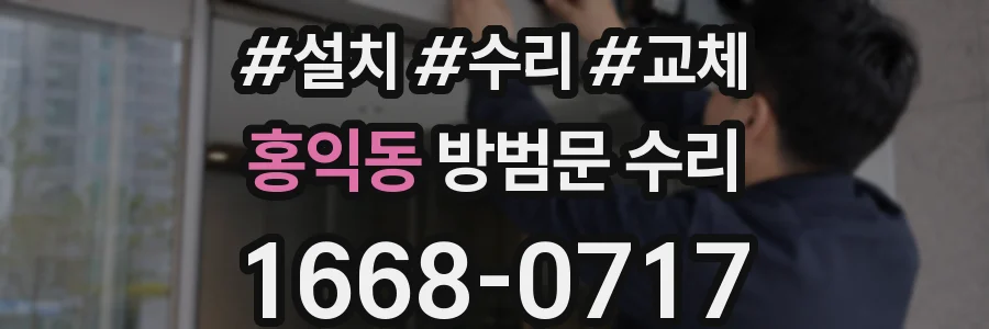 홍익동 방범문 수리