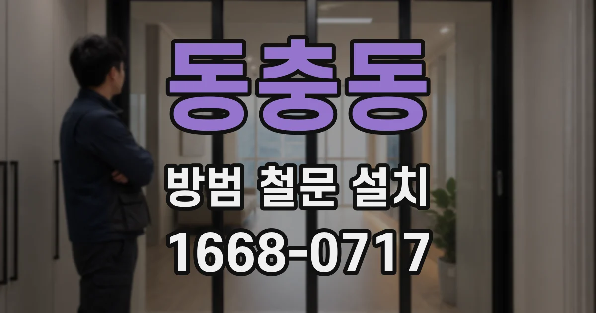 동충동 방범 철문 설치