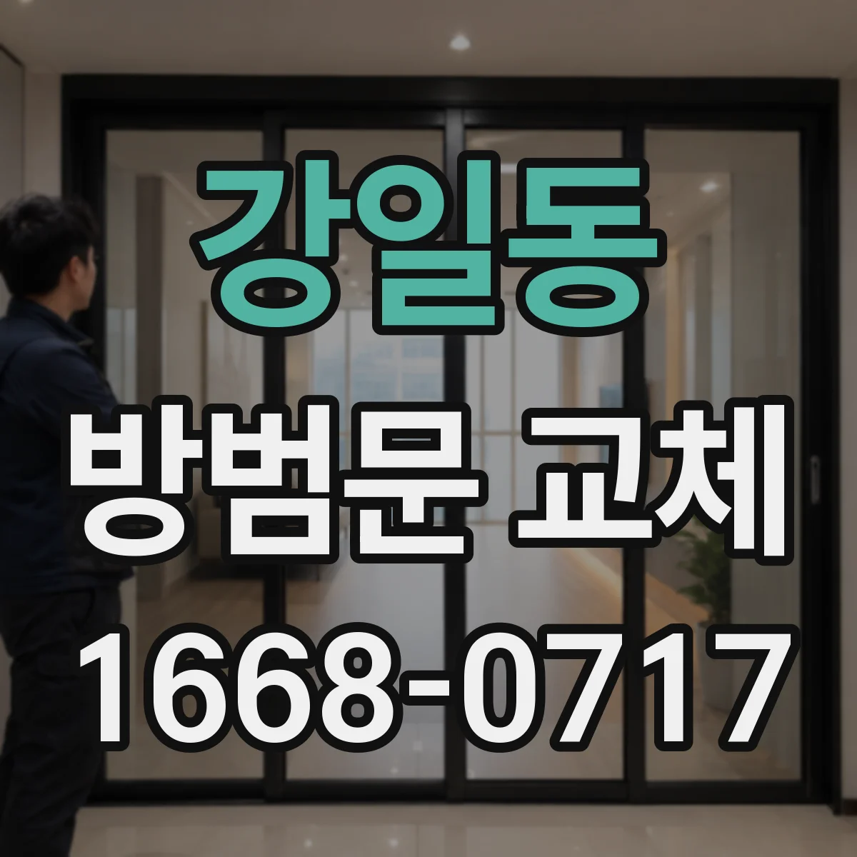 강일동 방범문 교체