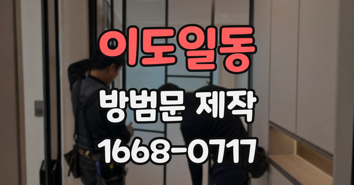 이도일동 방범문 제작