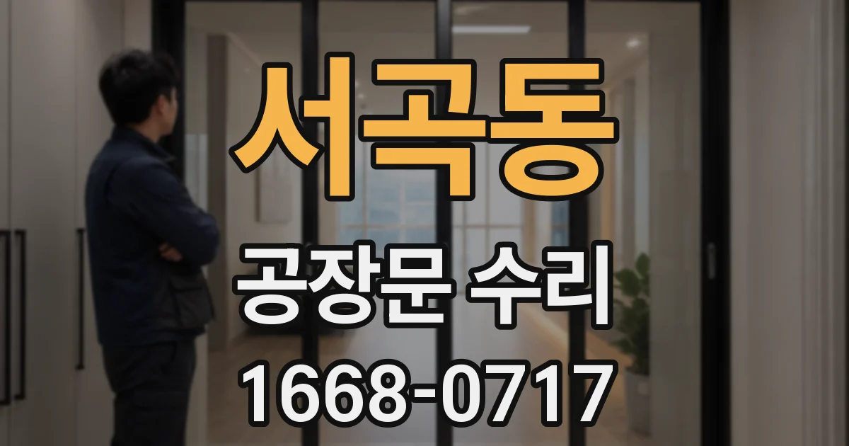 서곡동 공장문 수리