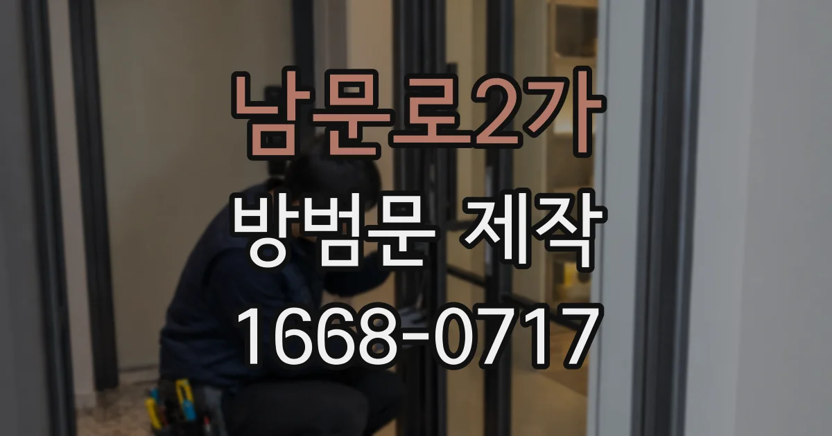 남문로2가 방범문 제작