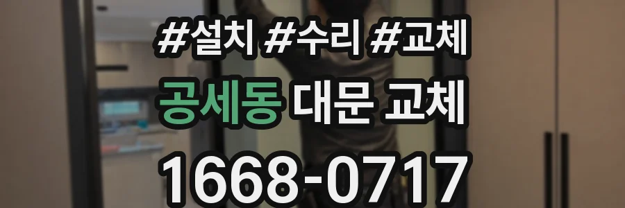 공세동 대문 교체