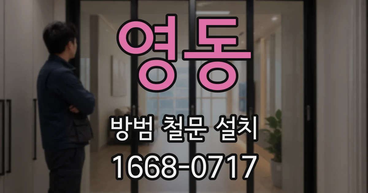 영동 방범 철문 설치