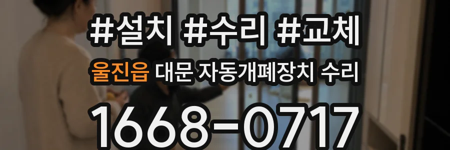 울진읍 대문 자동개폐장치 수리